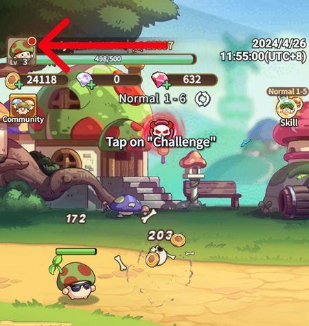 Go to Profile icon
