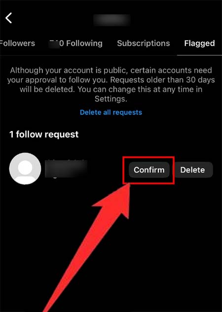 Ask The User To Accept Your Friend Request