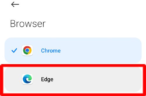 Change Your Default Browser