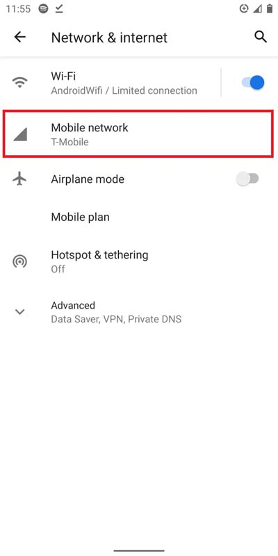 Check Mobile Data Limit
