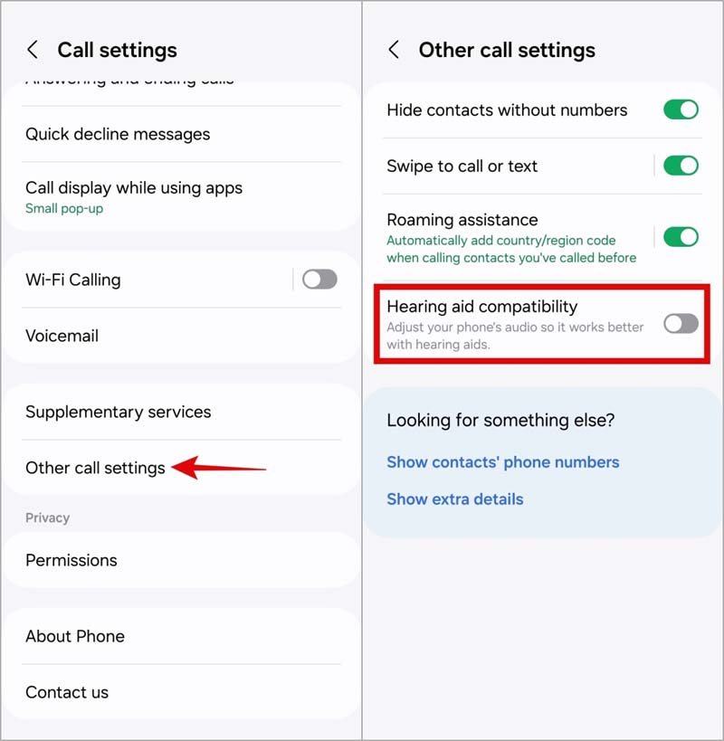 Turn Off Hearing Aid Compatibility