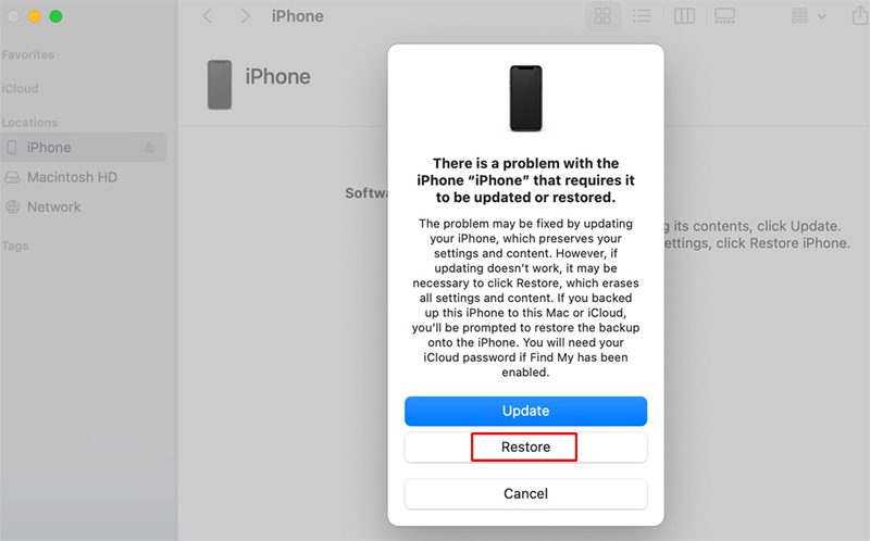 Restore iPhone With iTunes