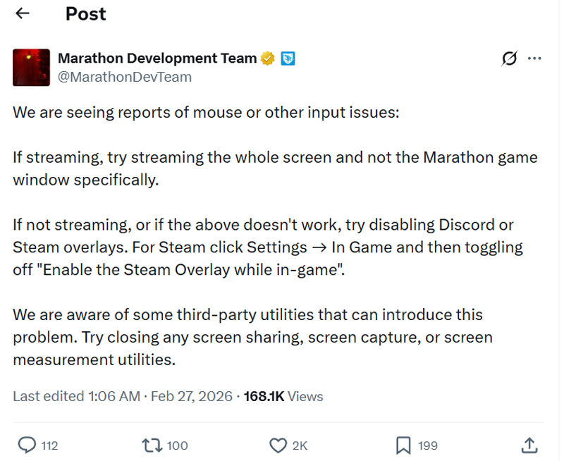 Fix Mouse Input Not Detected In Marathon