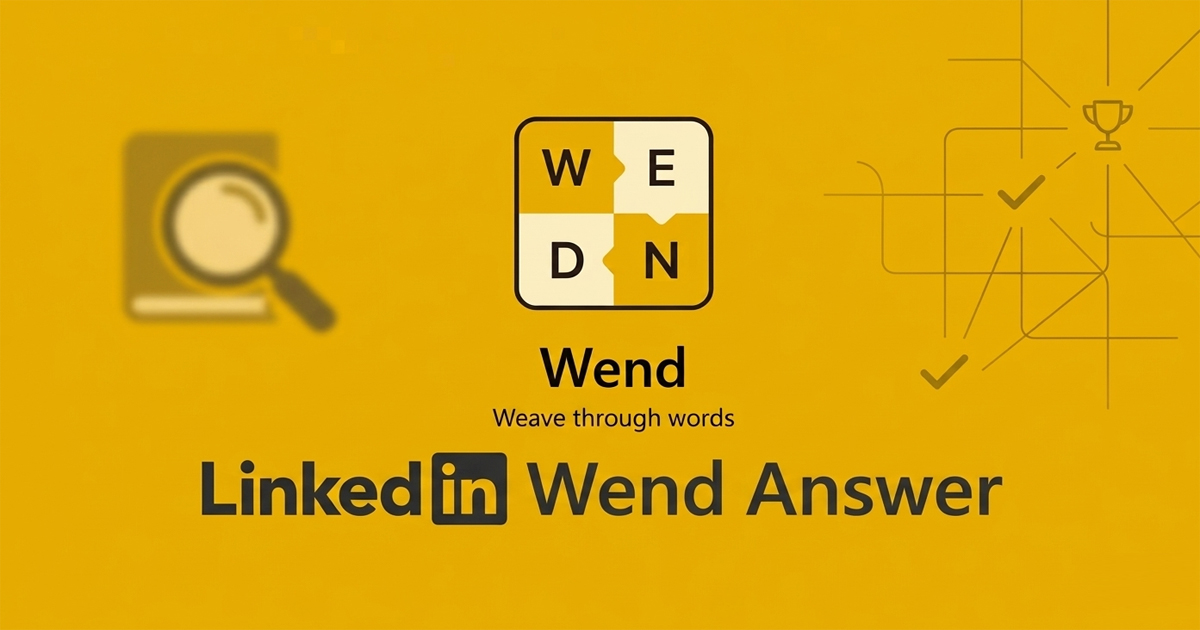 LinkedIn Wend Answer